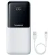 Портативное зарядное устройство (павербанк) Baseus Lipow Built-In Lightning/USB-C 20000mAh White (P10079102213-00)