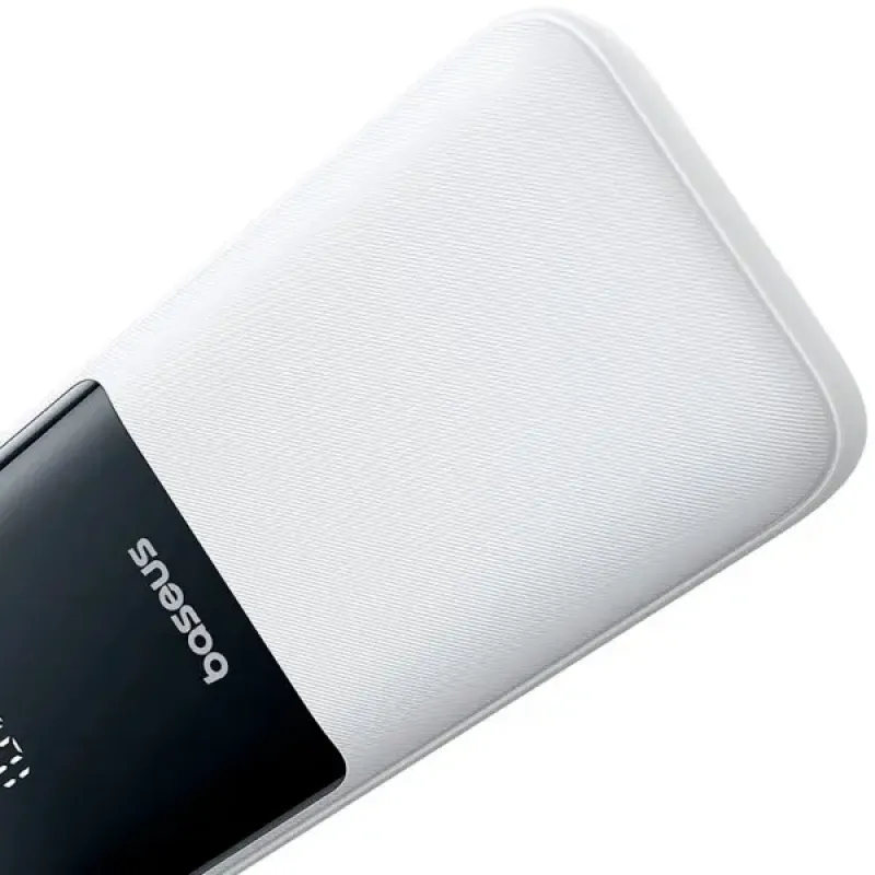 Портативное зарядное устройство (павербанк) Baseus Lipow Built-In Lightning/USB-C 20000mAh White (P10079102213-00)