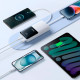 Портативное зарядное устройство (павербанк) Baseus Lipow Built-In Lightning/USB-C 20000mAh White (P10079102213-00)