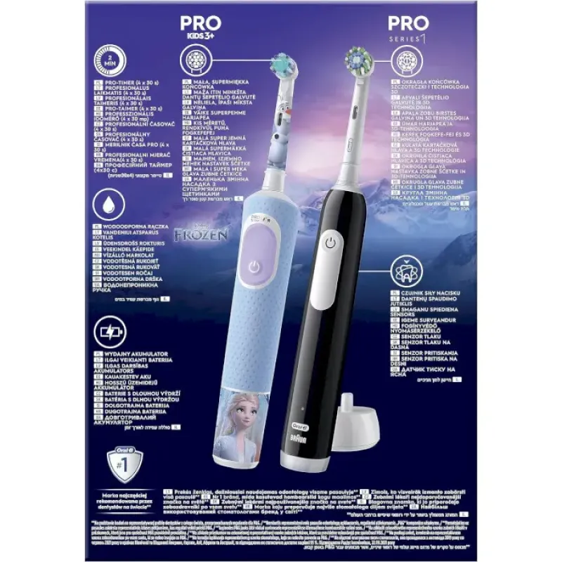 BRAUN Oral-B D103 Frozen (3+) + Pro 1 D305 (Family Edition)