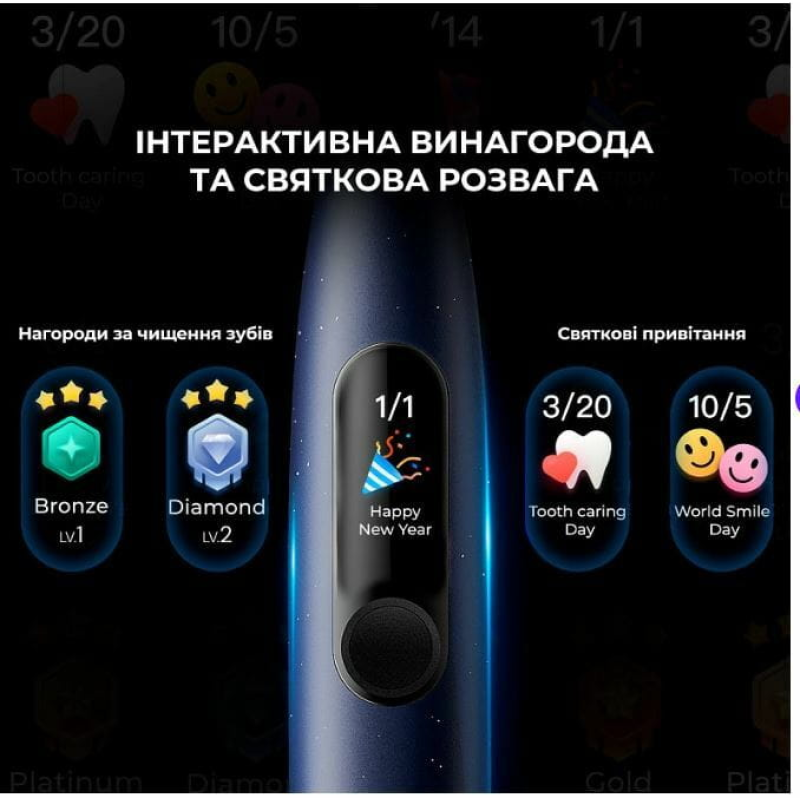 Oclean X Pro Digital Dark Blue (6970810553482)