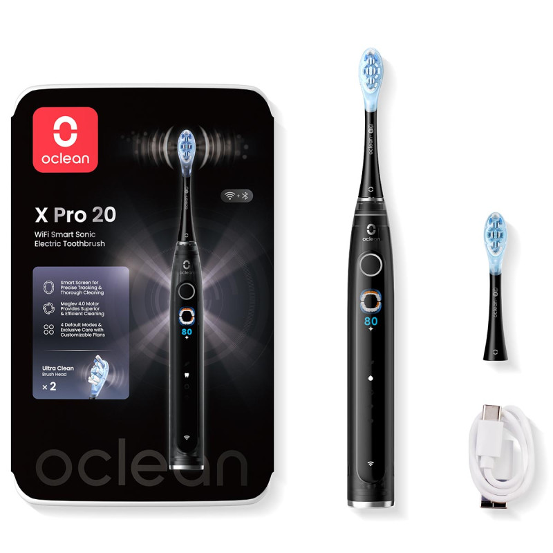 Oclean X Pro 20 Electric Toothbrush Black (6970810556940)