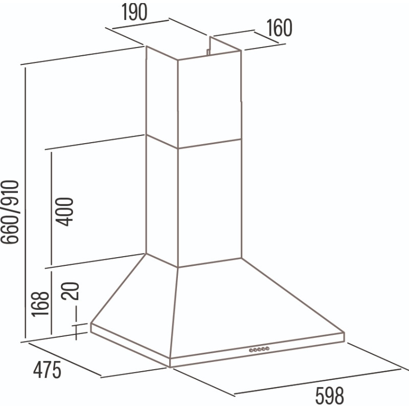 Витяжка Cata VK 6000 X (02061606)