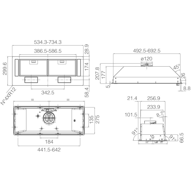 Витяжка Elica ERA BL/A/52