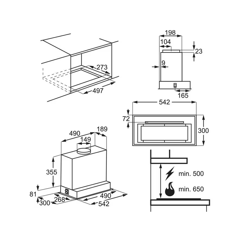 Витяжка Electrolux LFG825K