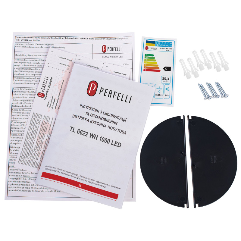 Вытяжка Perfelli TL 6622 WH 1000 LED