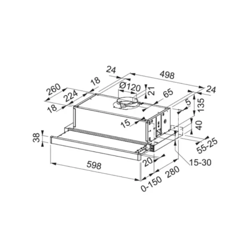 Витяжка Franke Smart FSM 601 BK/GL / 2 315.0737.227