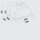 Вытяжка Falmec GRUPPO INCASSO PLUS 50 BLACK (800) (CGIW50.E26P2#EUN490F)