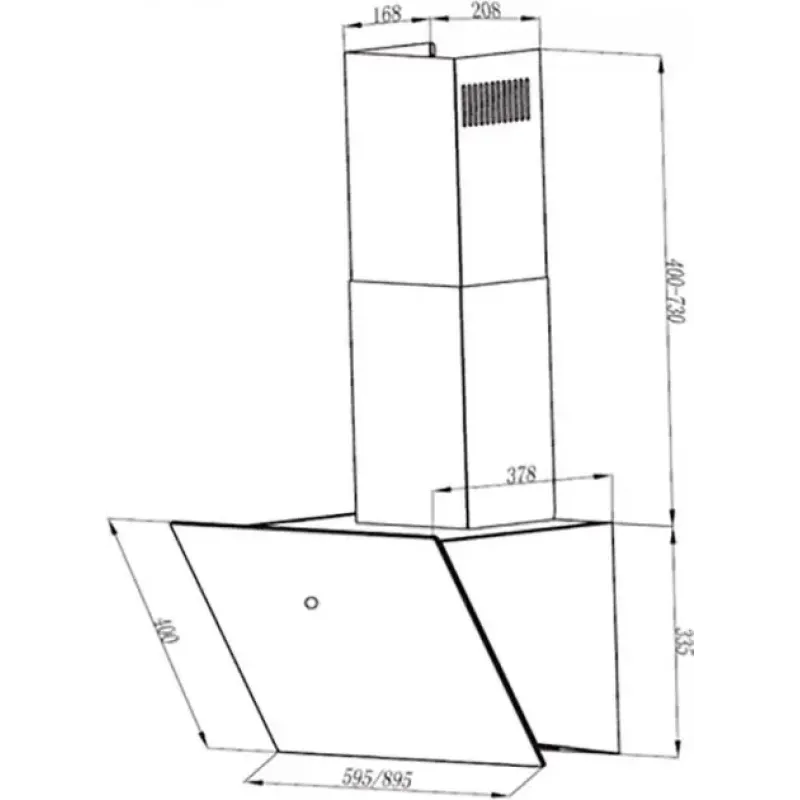 Вытяжка Faber VRT BK A60 2LS (330.0567.491)
