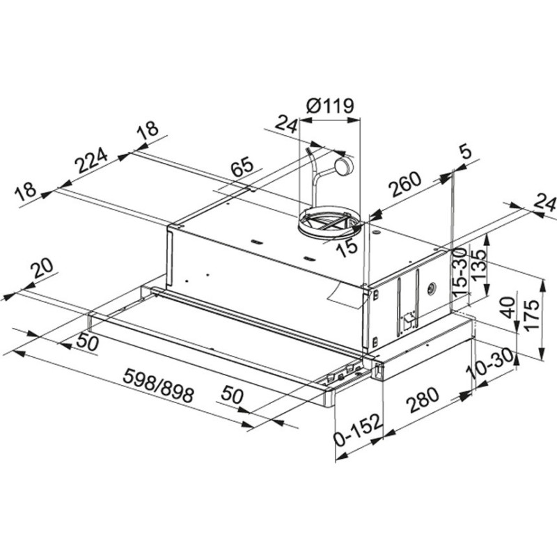 Вытяжка Franke Flexa FTC 612 XS LED1 (315.0532.375)
