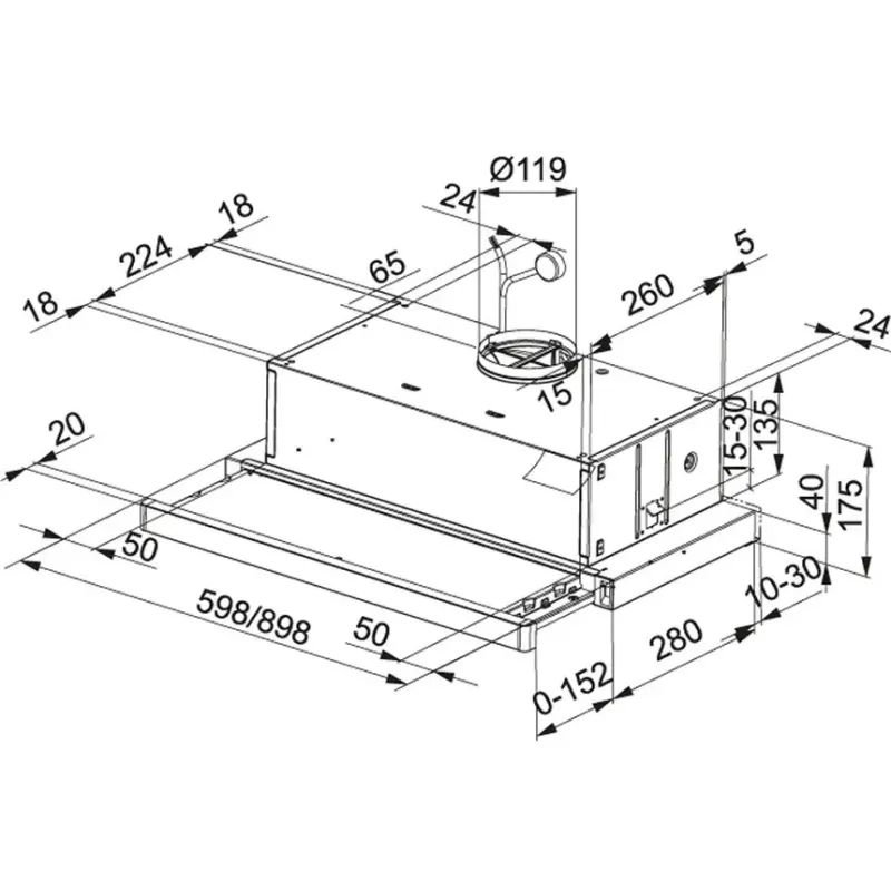 Вытяжка Franke Flexa FTC 612 XS LED1 (315.0532.375)