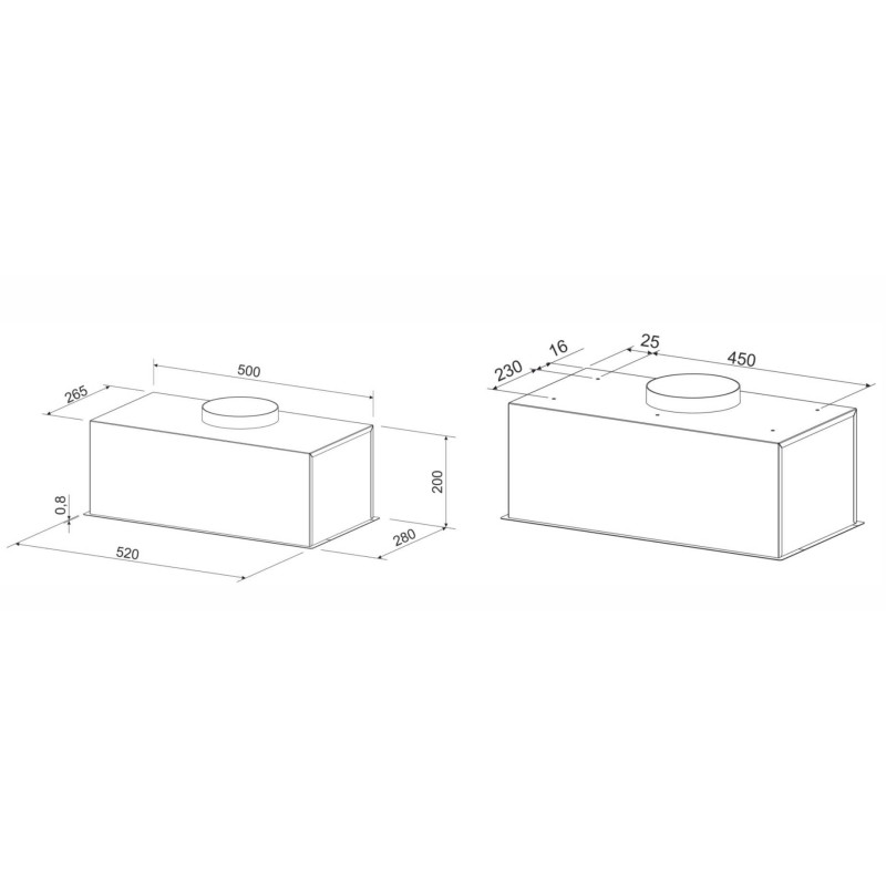 Витяжка Eleyus URBAN 700 LED 52 BL