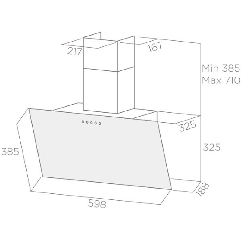 Витяжка Elica SHIRE WH/A/60