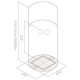 Elica TUBE PRO ISLAND BL MAT/A/43