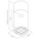 Elica TUBE PRO ISLAND BL MAT/A/43