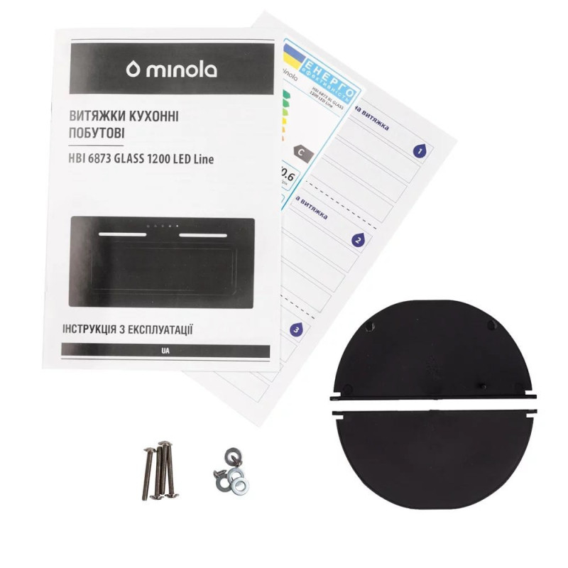 Витяжка Minola HBI 6873 BL GLASS 1200 LED LINE