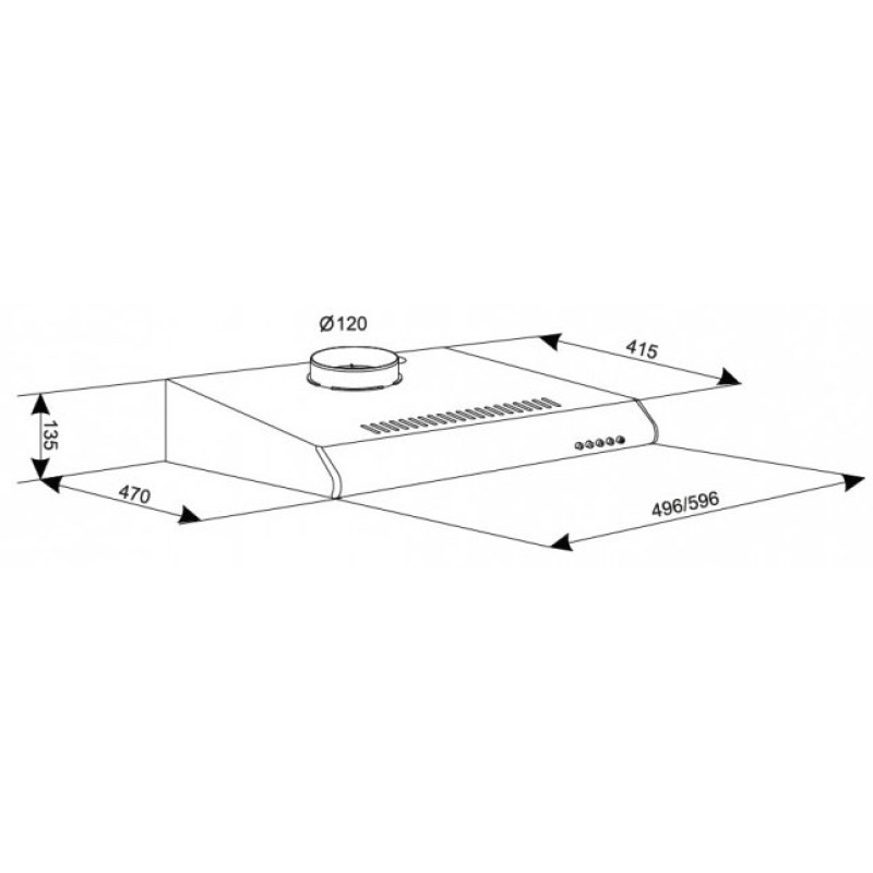 Витяжка ELEYUS LINE I 60 WH