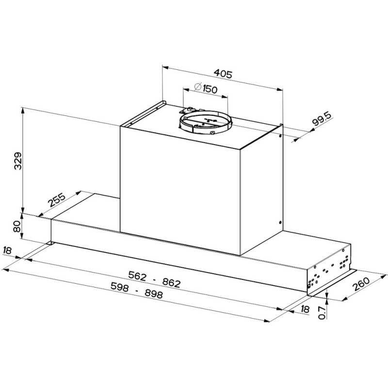 Витяжка Faber Ultra Slim X Kl A90 (305.0655.737)