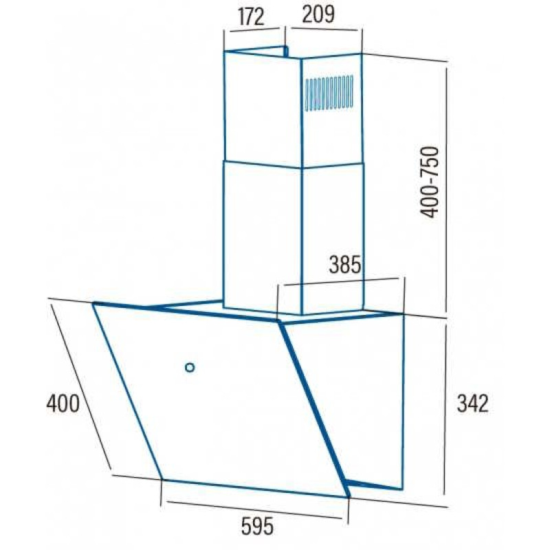 Витяжка Cata LENA 600 XGWH (02032005)