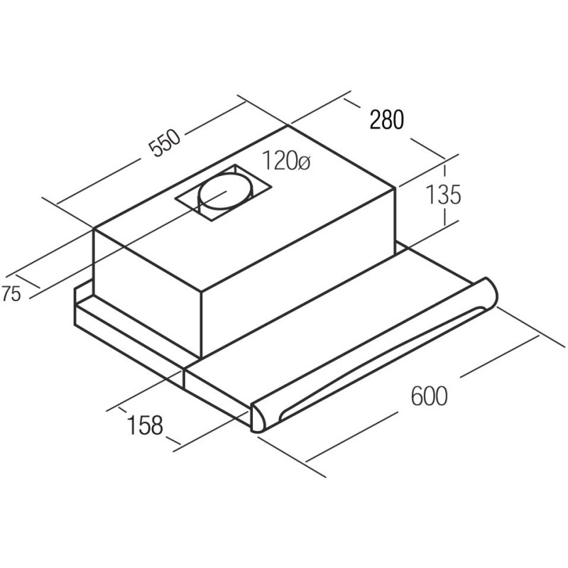 Вытяжка Cata TF-5260 X (02034310)