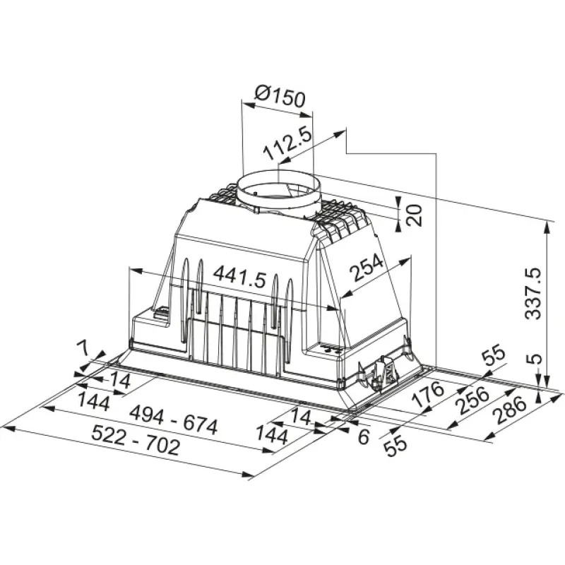 Витяжка Franke Inca Smart FBI 525 BK PLUS 305.0757.779
