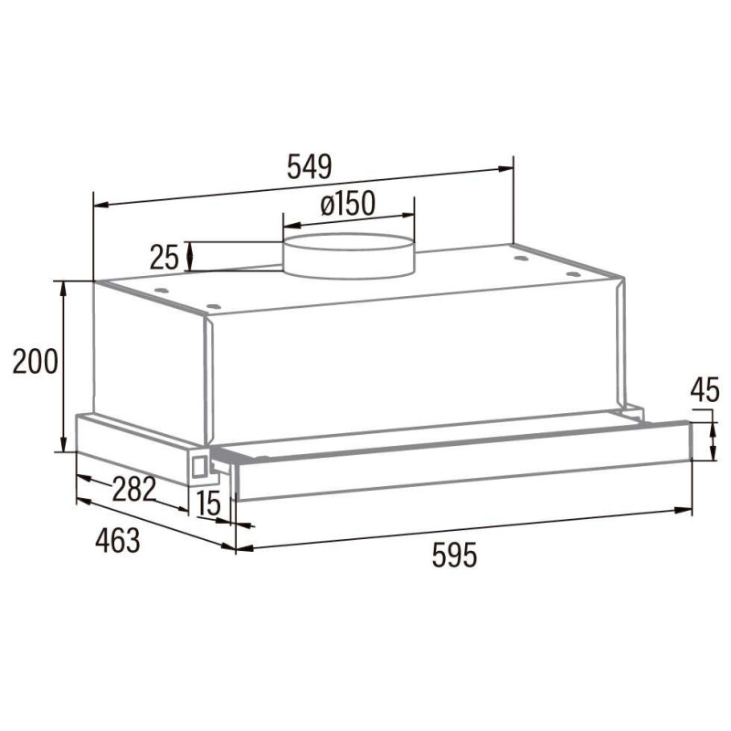 Вытяжка Cata TFB 5160 X (02034606)