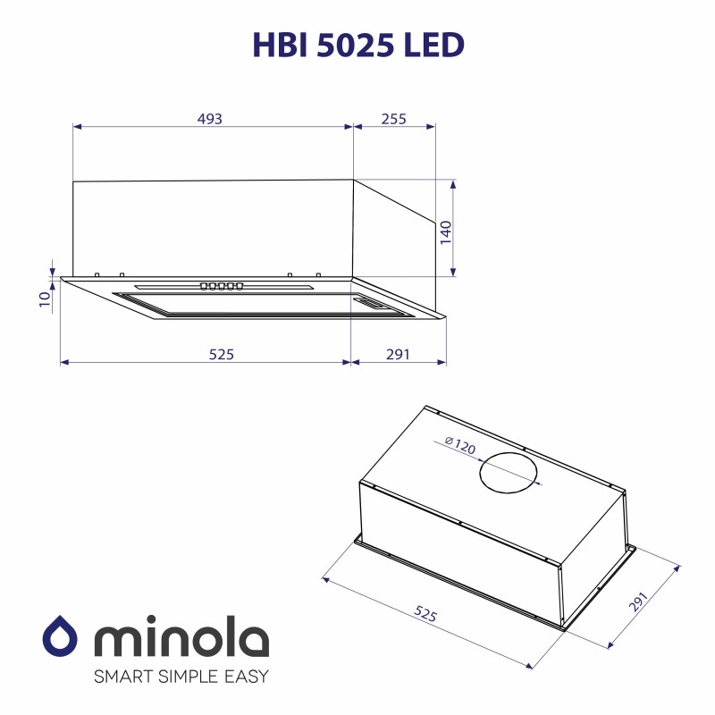 Minola HBI 5025 WH LED