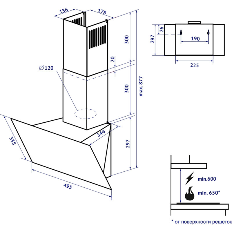 Minola HDN 5222 BL/INOX 700 LED