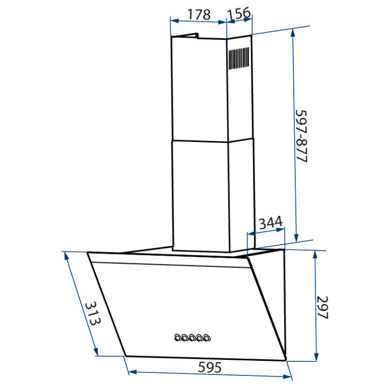 Minola HDN 6222 BL/INOX 700 LED