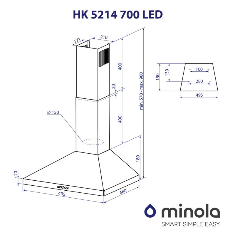 Minola HK 5214 WH 700 LED