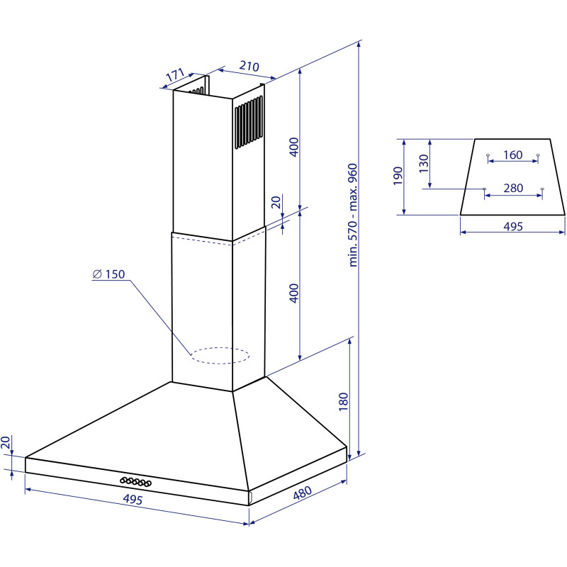 Minola HK 5214 BL 700 LED