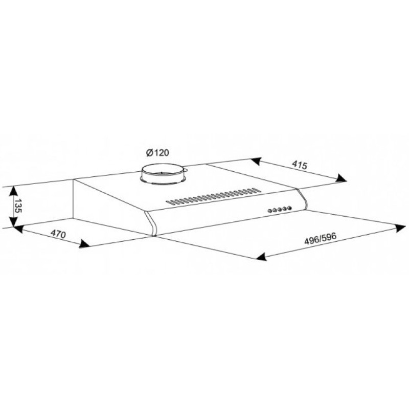Вытяжка Eleyus  Line I 50 BL