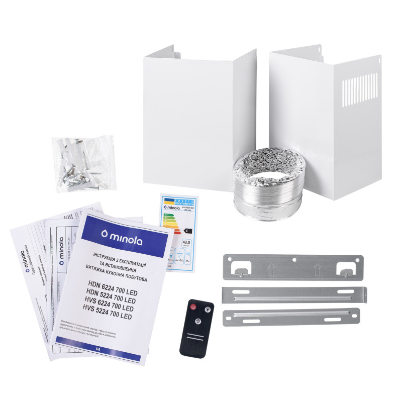 Витяжка Minola HVS 5224 WH 700 LED