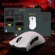 Компьютерная мышь Attack Shark V3Pro Ultra-Light, Wireless/Bluetooth, 25000dpi. (PAW3311), 6кн., White (V3PROW_AS)