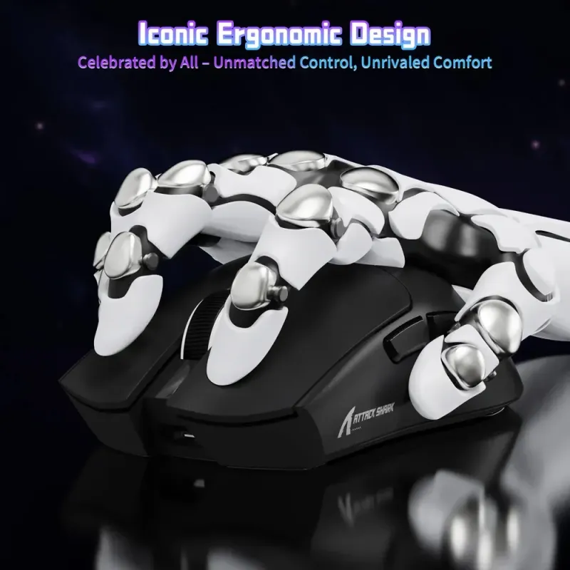 Компьютерная мышь Attack Shark X11SE, Wireless//Bluetooth, 22000dpi. (PAW3311), 6кн., Black (X11SEB_AS)