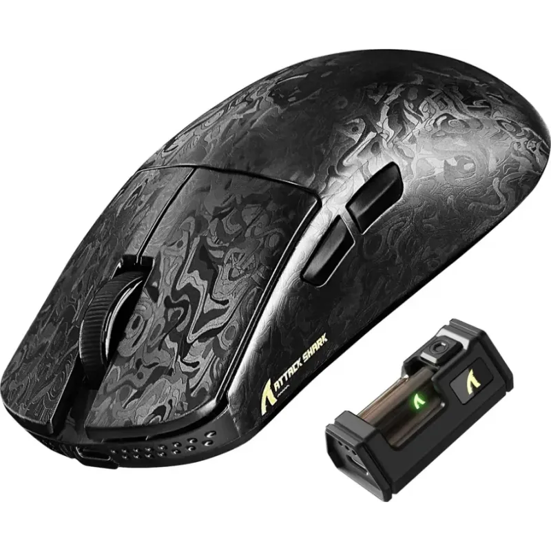 Компьютерная мышь Attack Shark R11 Ultra, Wireless/Bluetooth, 42000dpi, (PAW3950MAX), 6кн., Ink Blade (R11ULTRAIB_AS)