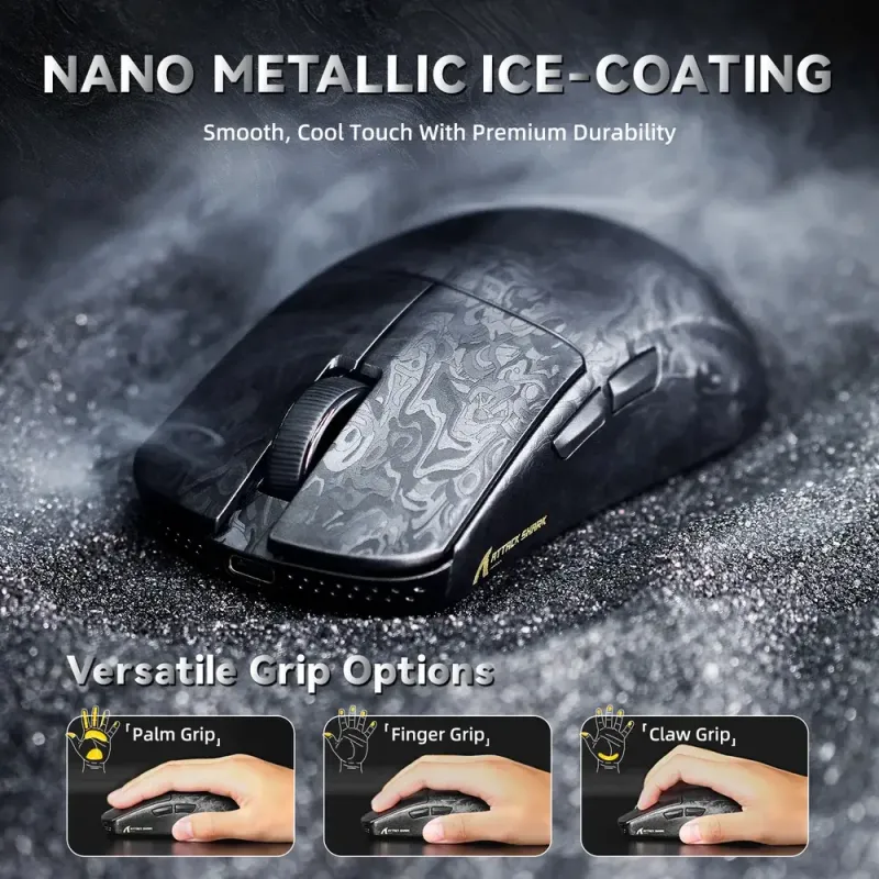 Компьютерная мышь Attack Shark R11 Ultra, Wireless/Bluetooth, 42000dpi, (PAW3950MAX), 6кн., Ink Blade (R11ULTRAIB_AS)