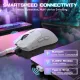 Компьютерная мышь Attack Shark X1, Wireless/Bluetooth, 40000dpi. (PAW3395PRO), 6кн., White (X1W_AS)