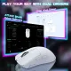 Компьютерная мышь Attack Shark X1, Wireless/Bluetooth, 40000dpi. (PAW3395PRO), 6кн., White (X1W_AS)