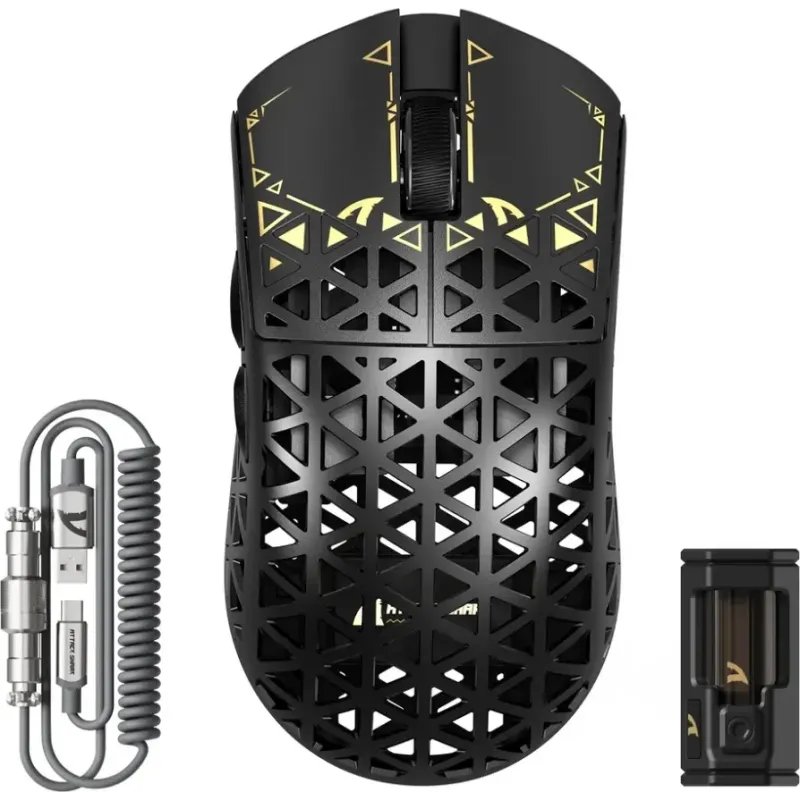 Компьютерная мышь Attack Shark R5 Ultra, Wireless, PAW3950MAX сенсор, 42000dpi., 6кн., Black (R5ULTRAB_AS)