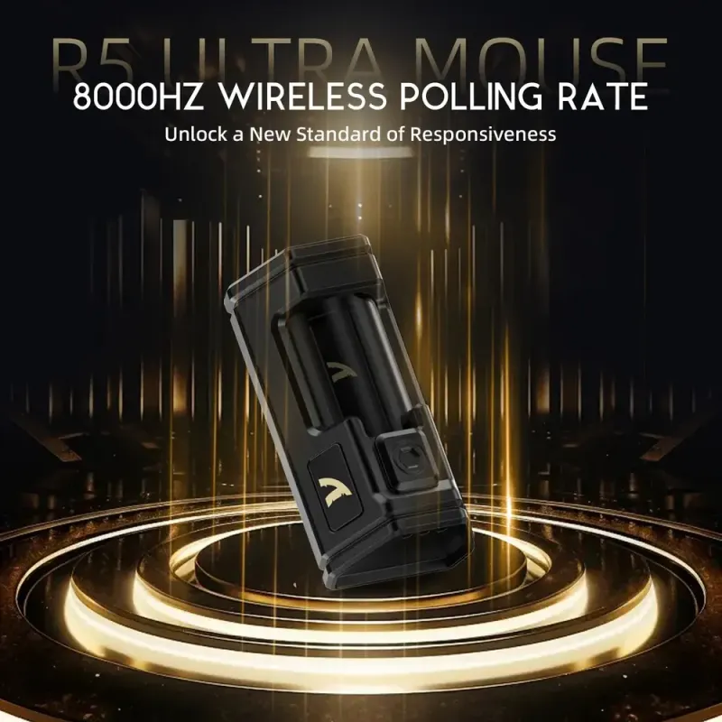Компьютерная мышь Attack Shark R5 Ultra, Wireless, PAW3950MAX сенсор, 42000dpi., 6кн., Black (R5ULTRAB_AS)