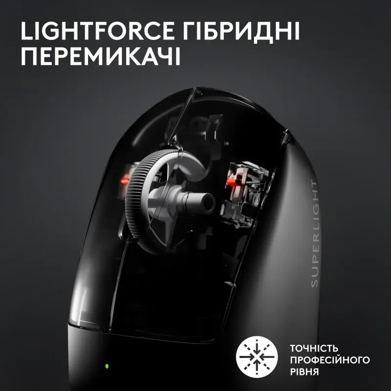 Комп'ютерна миша Logitech G Pro X Superlight 2 Lightspeed Wireless Black (910-006630)