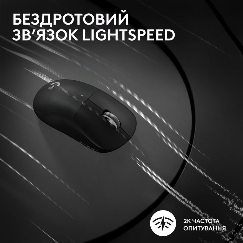 Компьютерная мышь Logitech G Pro X Superlight 2 Lightspeed Wireless Black (910-006630)