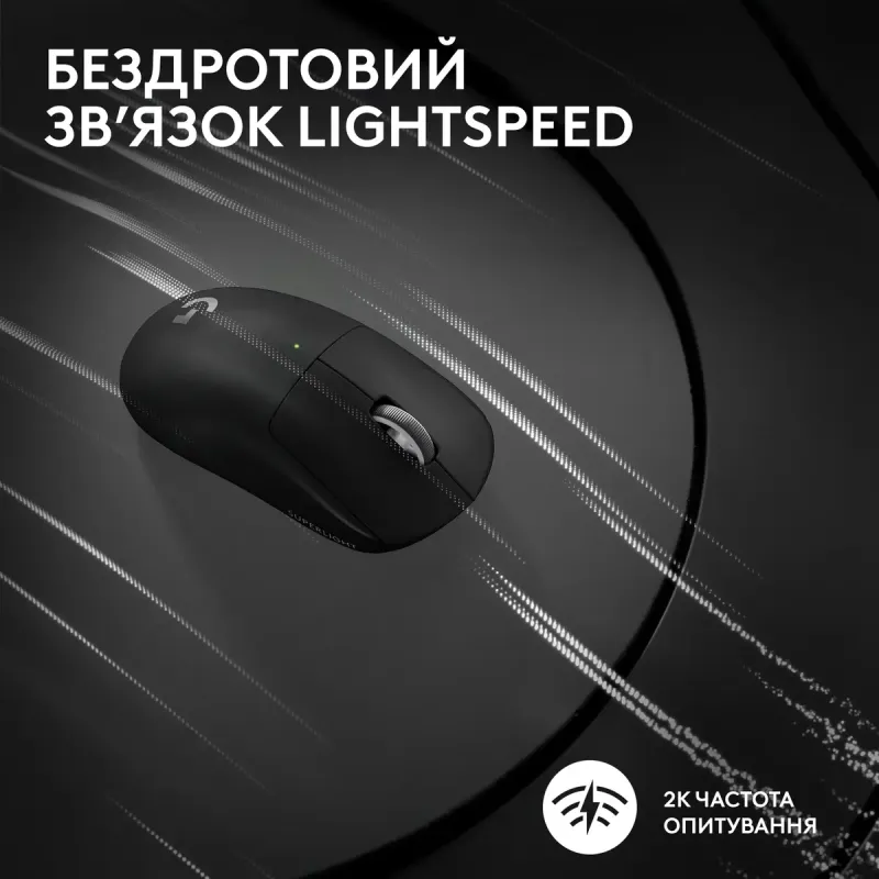 Комп'ютерна миша Logitech G Pro X Superlight 2 Lightspeed Wireless Black (910-006630)