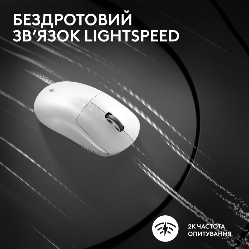 Комп'ютерна миша Logitech G Pro X Superlight 2 Lightspeed Wireless White (910-006638)