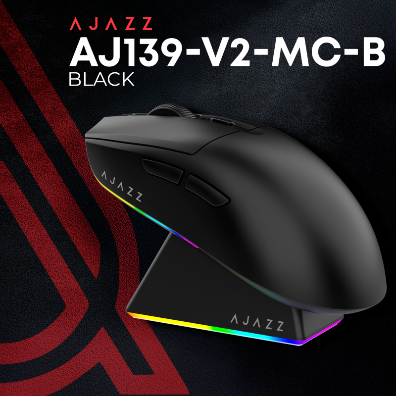 Ajazz AJ139 V2 MC Wireless/Bluetooth/USB Black (AJ139-V2-MC-B)