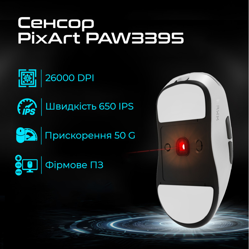 Компьютерная мышь RAWM  ES21.white