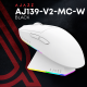 Ajazz AJ139 V2 MC Wireless/Bluetooth/USB White (AJ139-V2-MC-W)