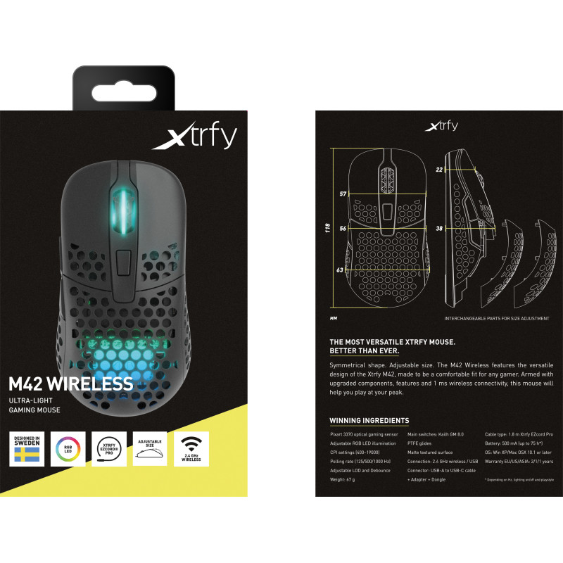 Xtrfy M42 WL RGB Black (M42W-RGB-BLACK)