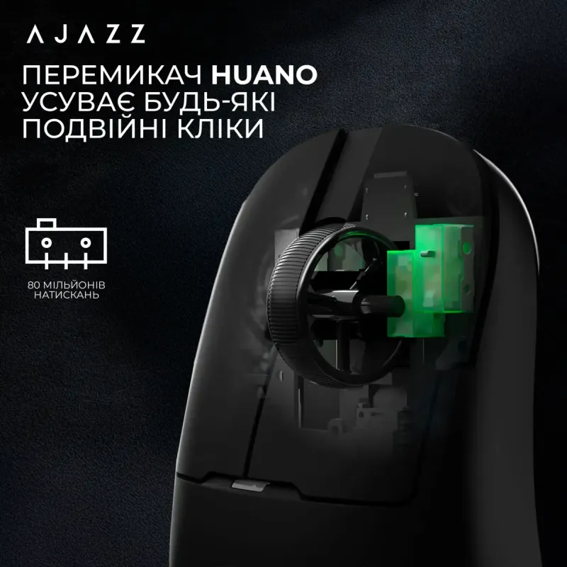 Компьютерная мышь Ajazz AJ159P Black (AJ159P-MC-B)